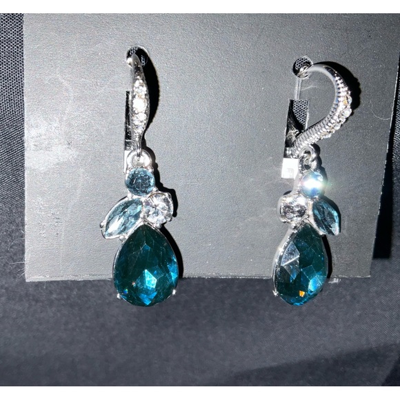 Givenchy Jewelry - Earrings, Givenchy Silver Tone Crystal Tear-shaped earrings, New with tag